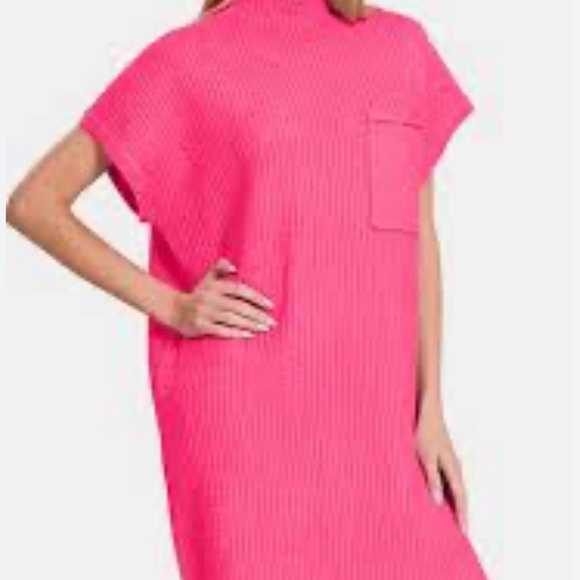 Zenana Outfitters Dresses & Skirts - Zenana Outfitters Vibrant Pink Mini Dress